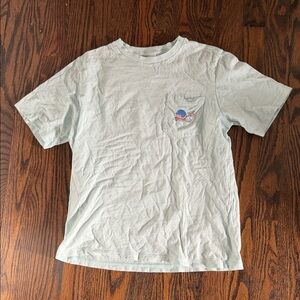 Vineyard Vines Light Mint Tee with Baseball Graphic